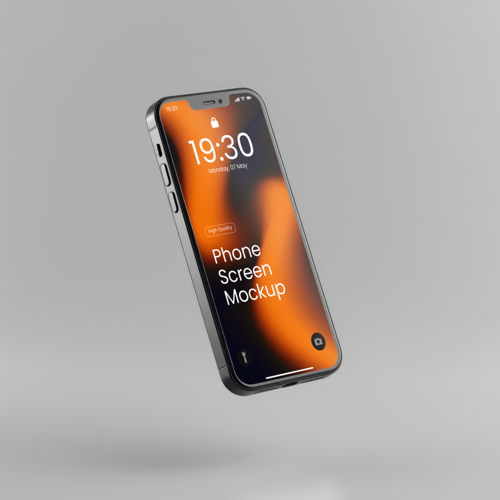 Smartphone Mockup Blank Screen Modern Device psd