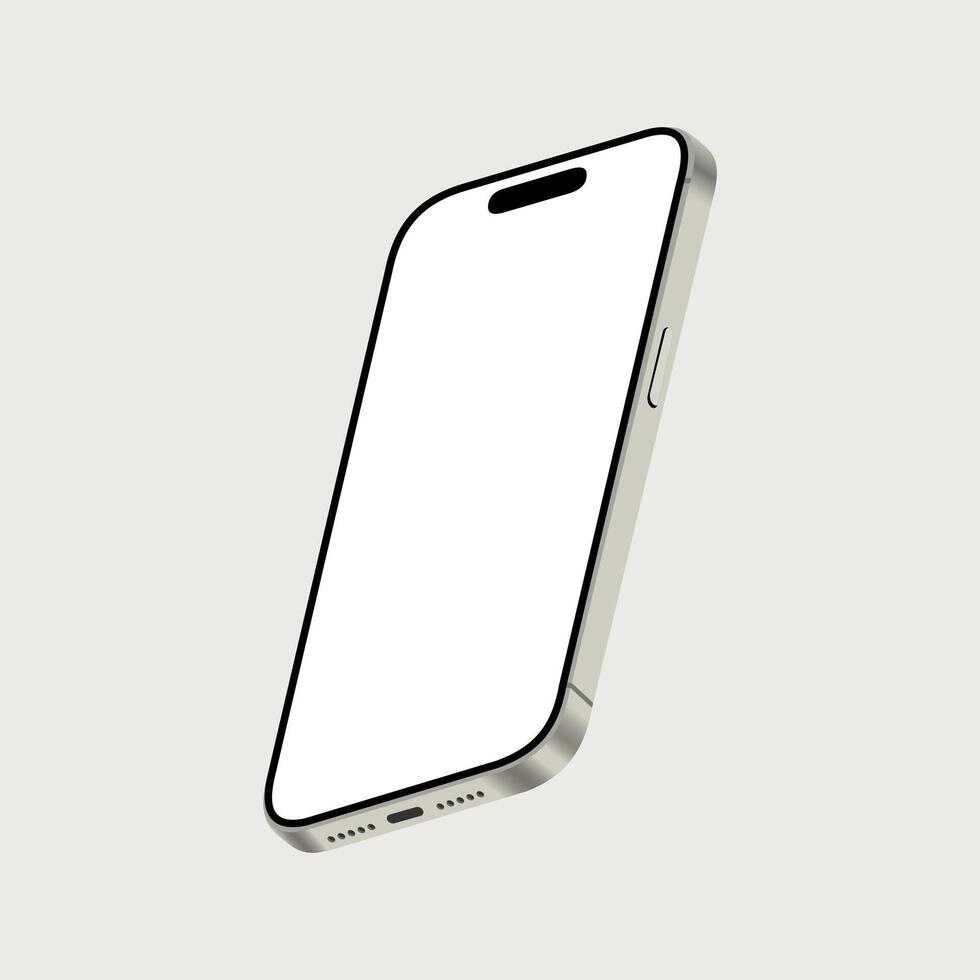 Mobile electronic mock up on background for decoration vector