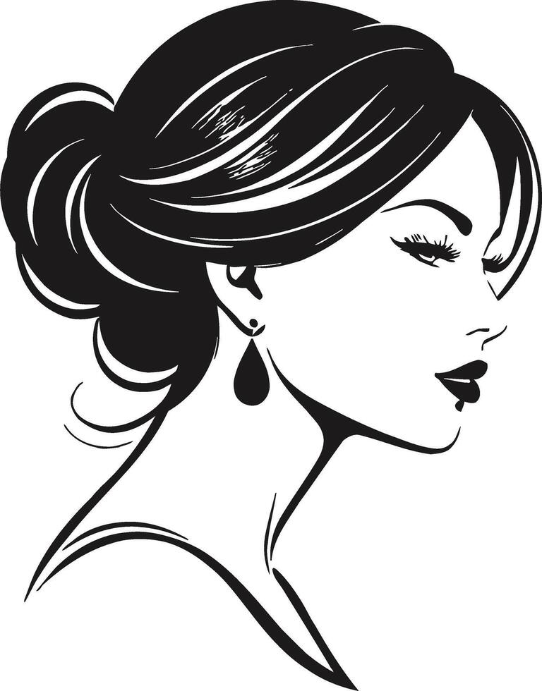 Elegant Stylish Lady Illustration vector