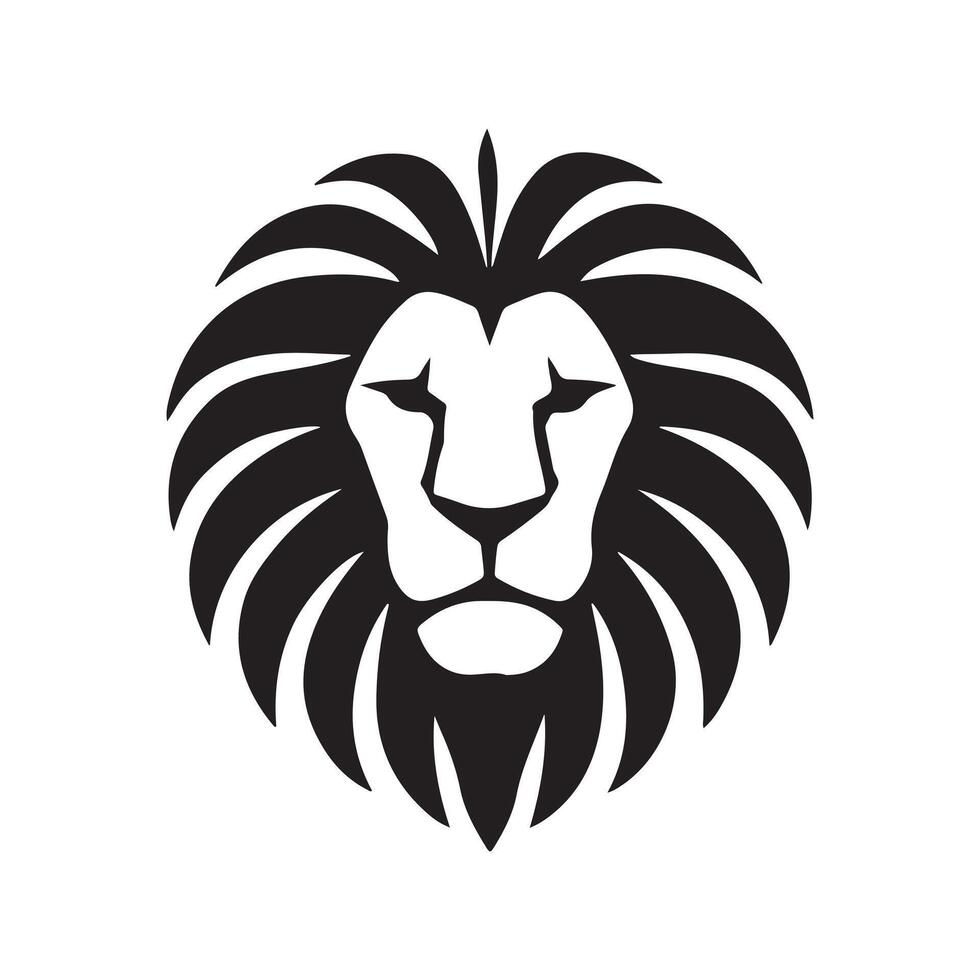 Bold Lion Head Logo Design vector
