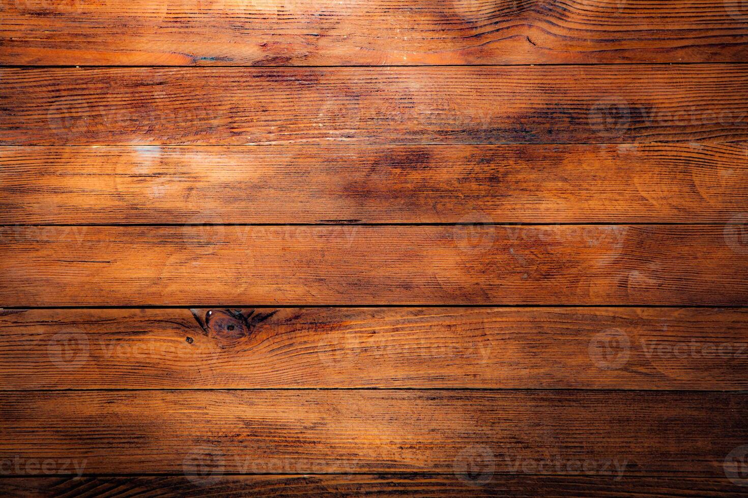 Empty woody plank for design. wood texture background. Colored table surface. photo