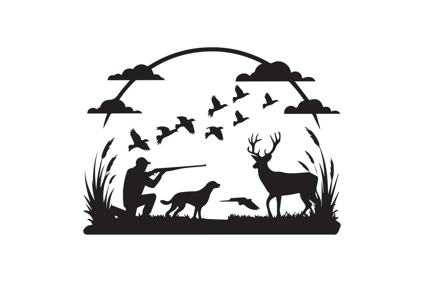 Wildlife Hunting Essentials vector
