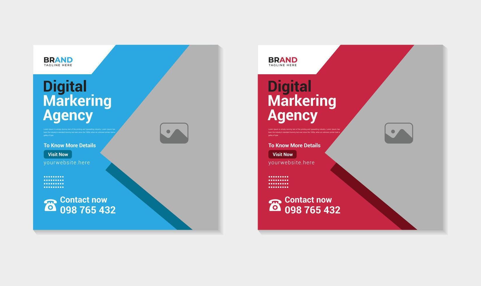 Social media post template set Pro, Healthcare Social media post design bundle, digital marketing social media post banner, business social media post design vector