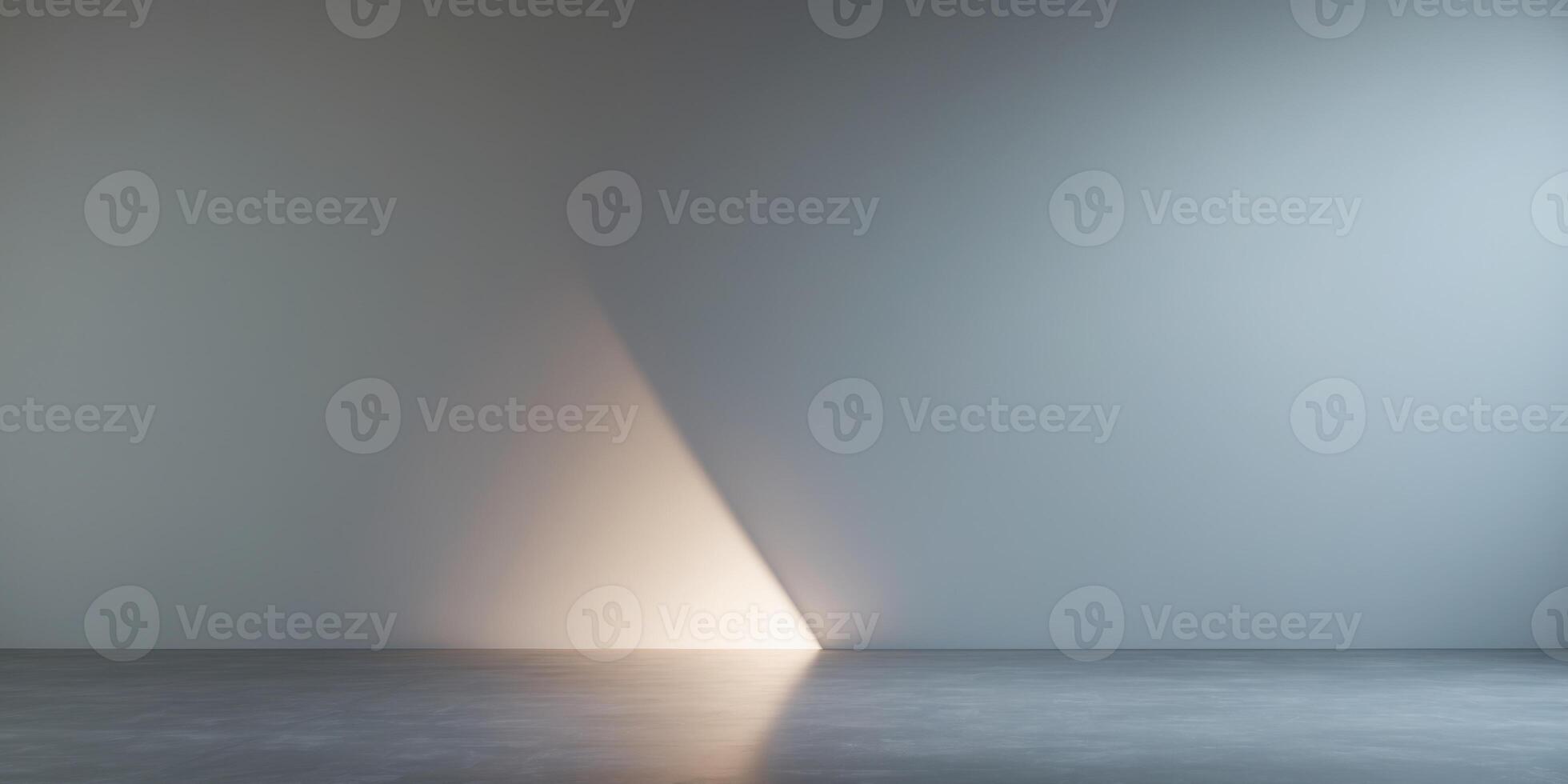soft gray studio room background grey floor backdrop with spotlight. photo