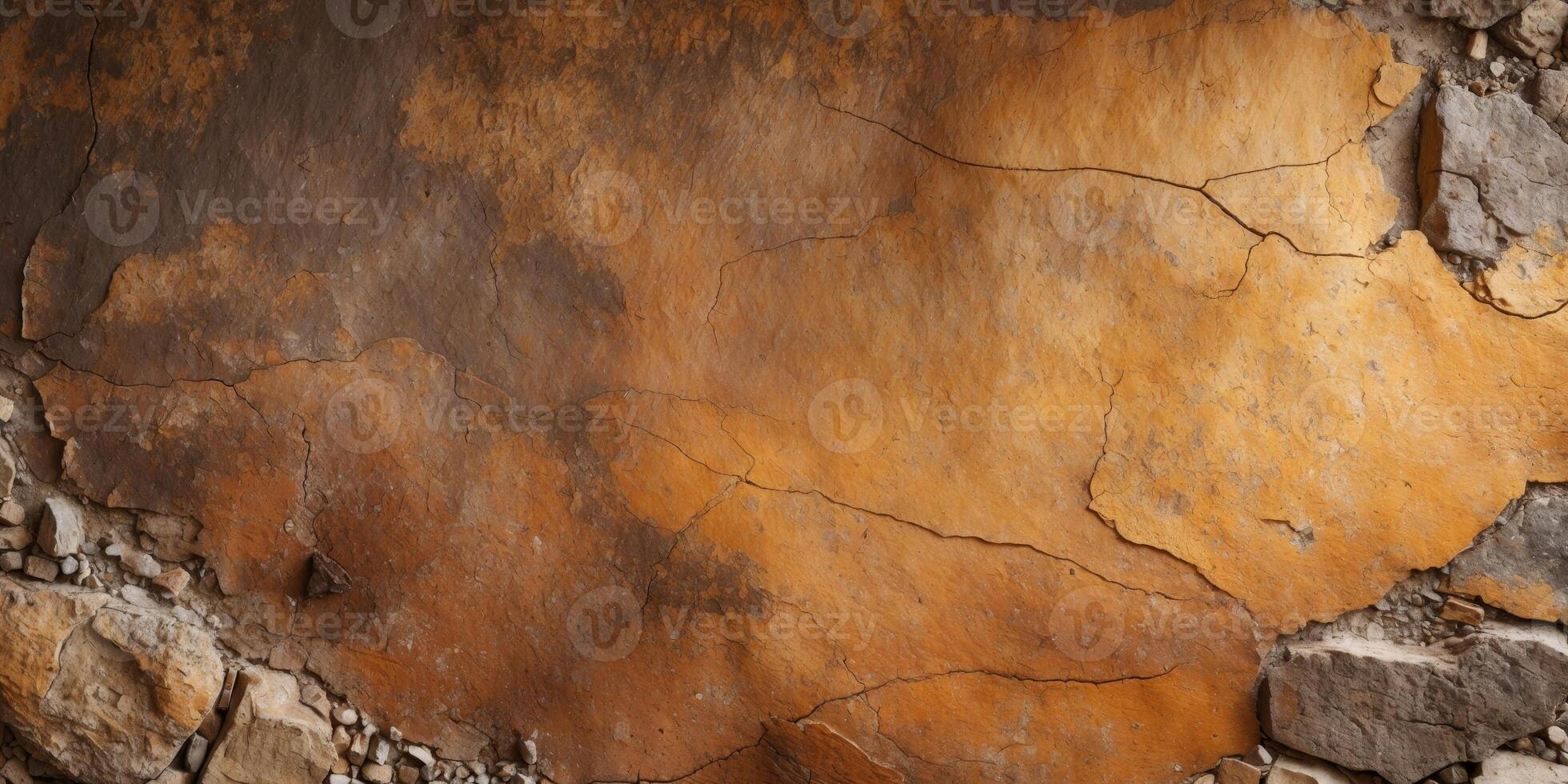 Rugged brown and gold textured wall with rustic charm. photo