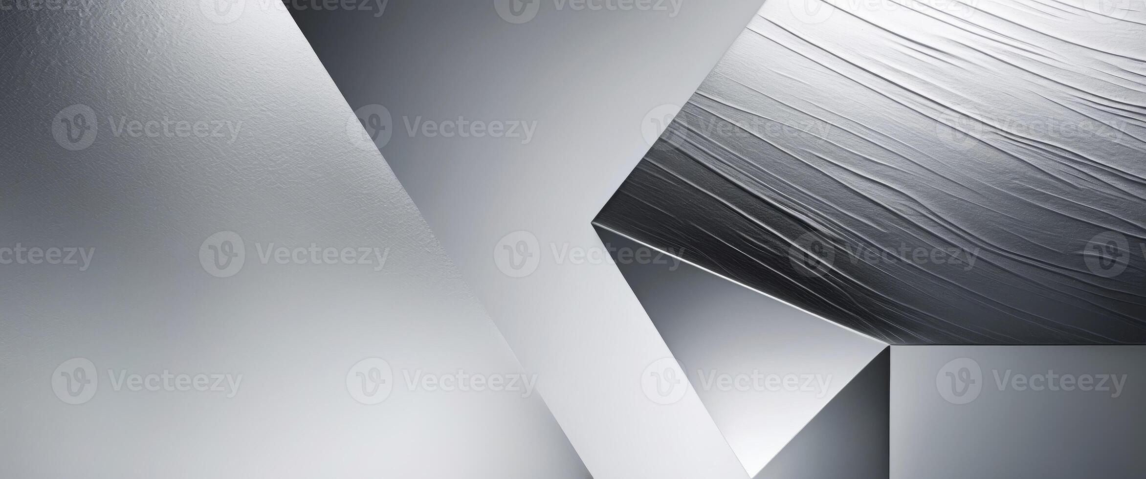 Elegant modern design with a textured metallic finish on a silver gradient background. photo
