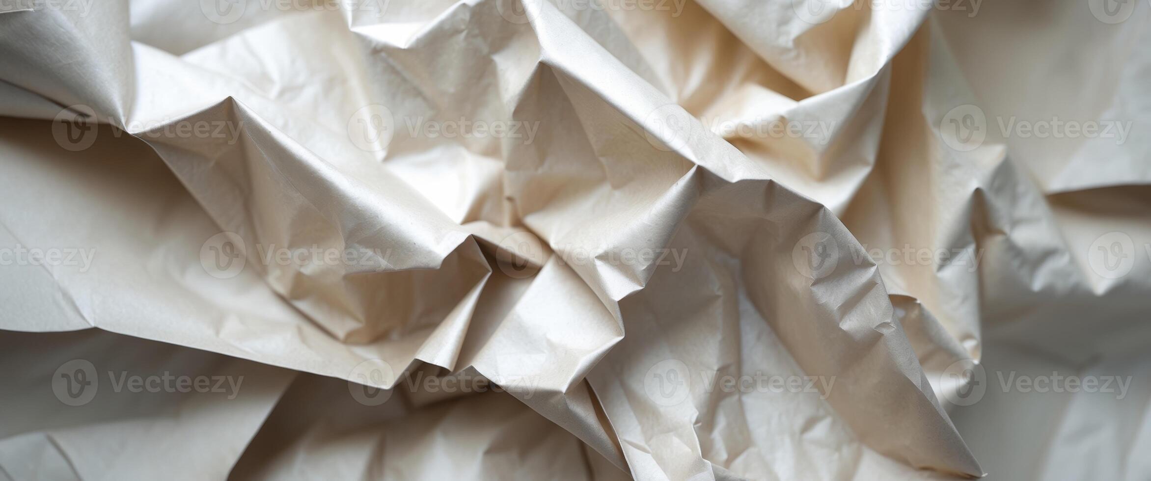 Crumpled craft cardboard paper texture background photo