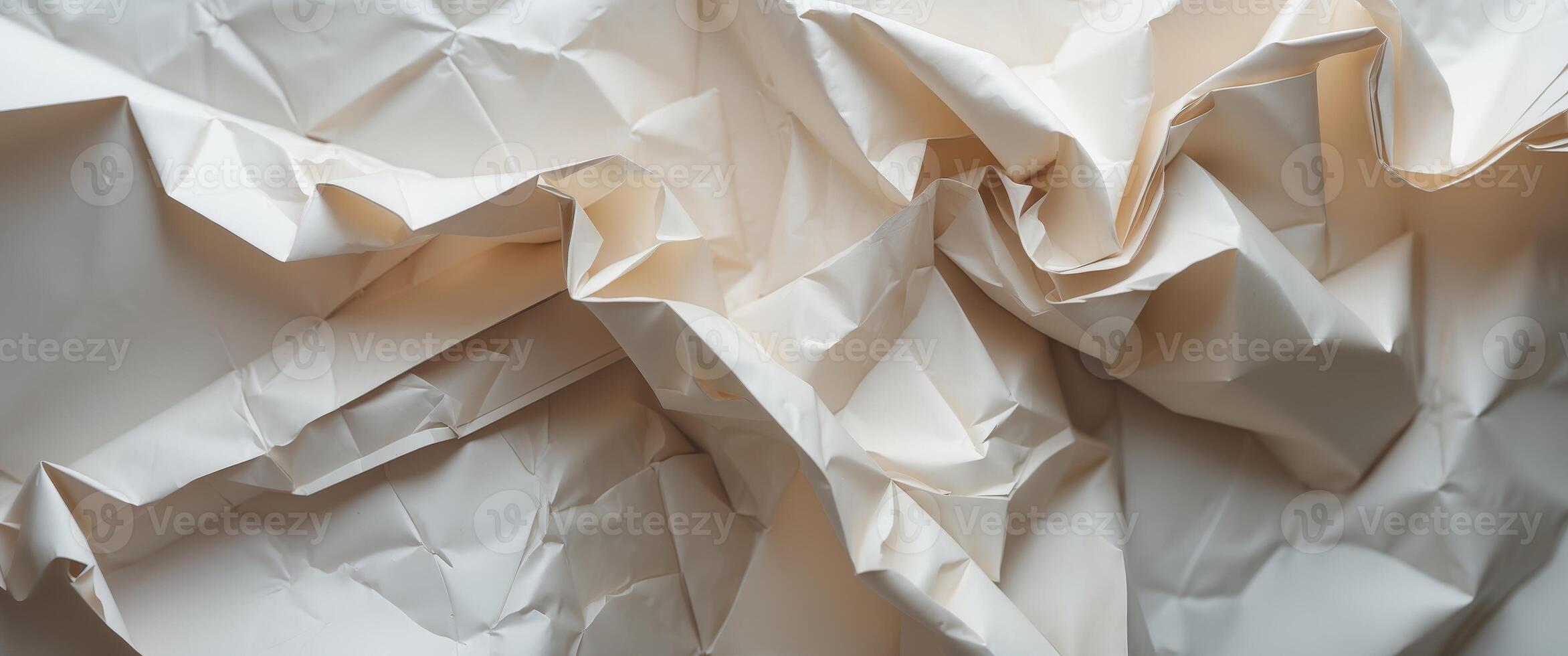 Crumpled craft cardboard paper texture background. photo