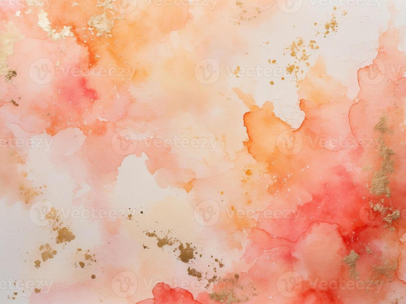 Soft peachy abstract watercolor for colorful backgrounds. photo