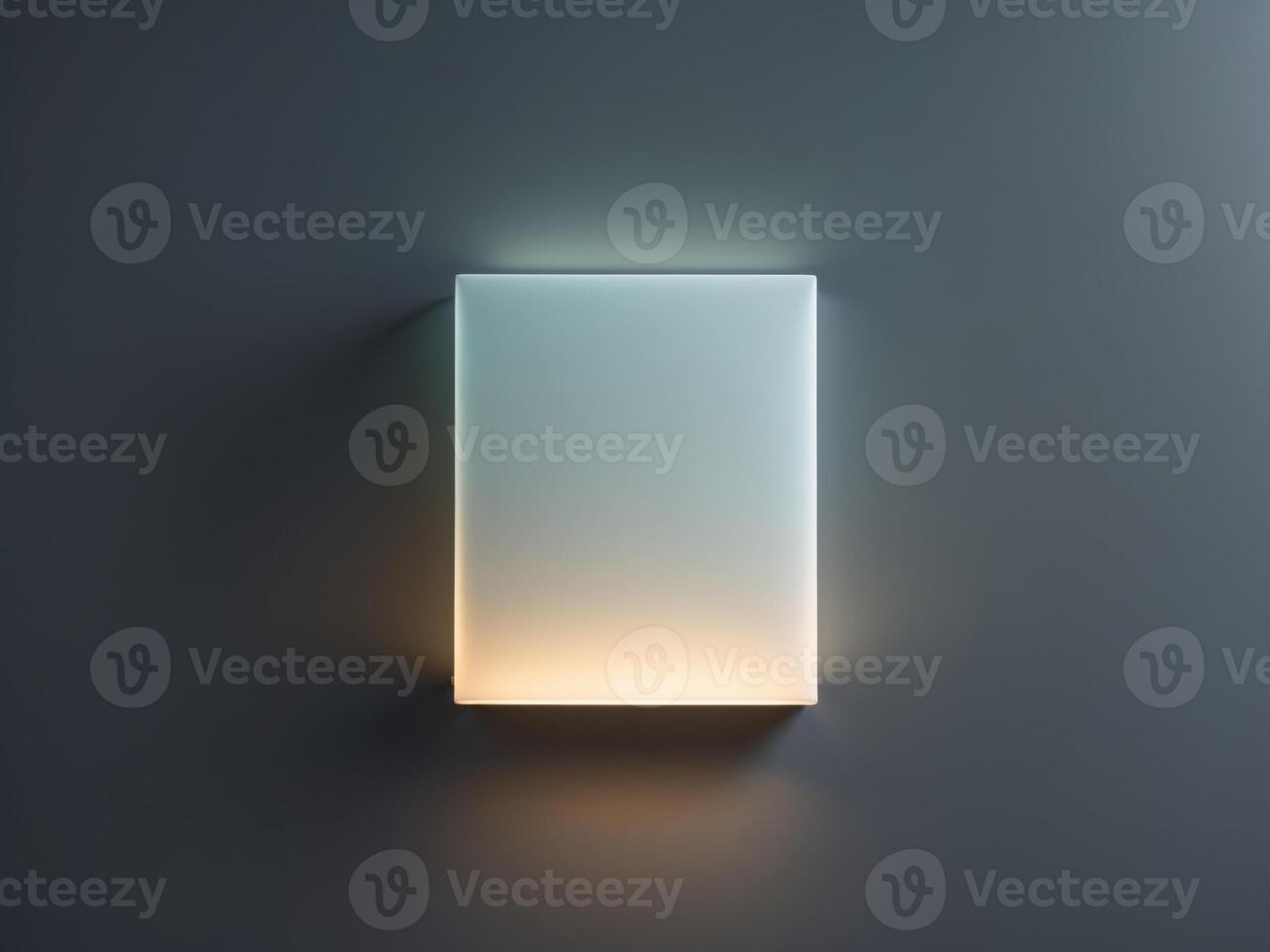 Stylish and Modern Square Light Featuring a Soft Gradient Glow for a Touch of Elegance. photo