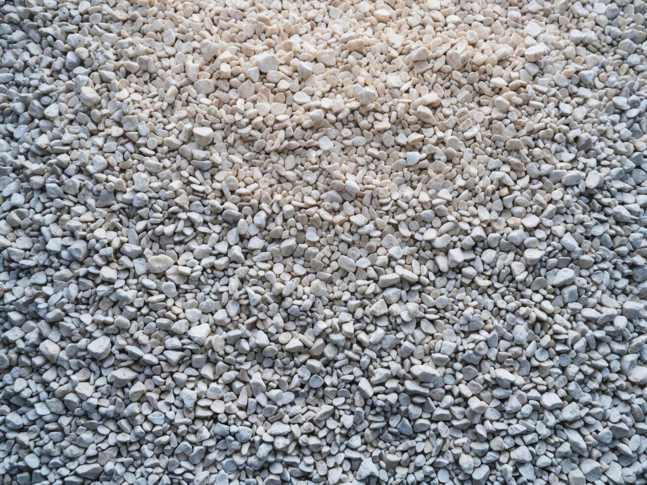 wide top shot of white little gravel texture. photo