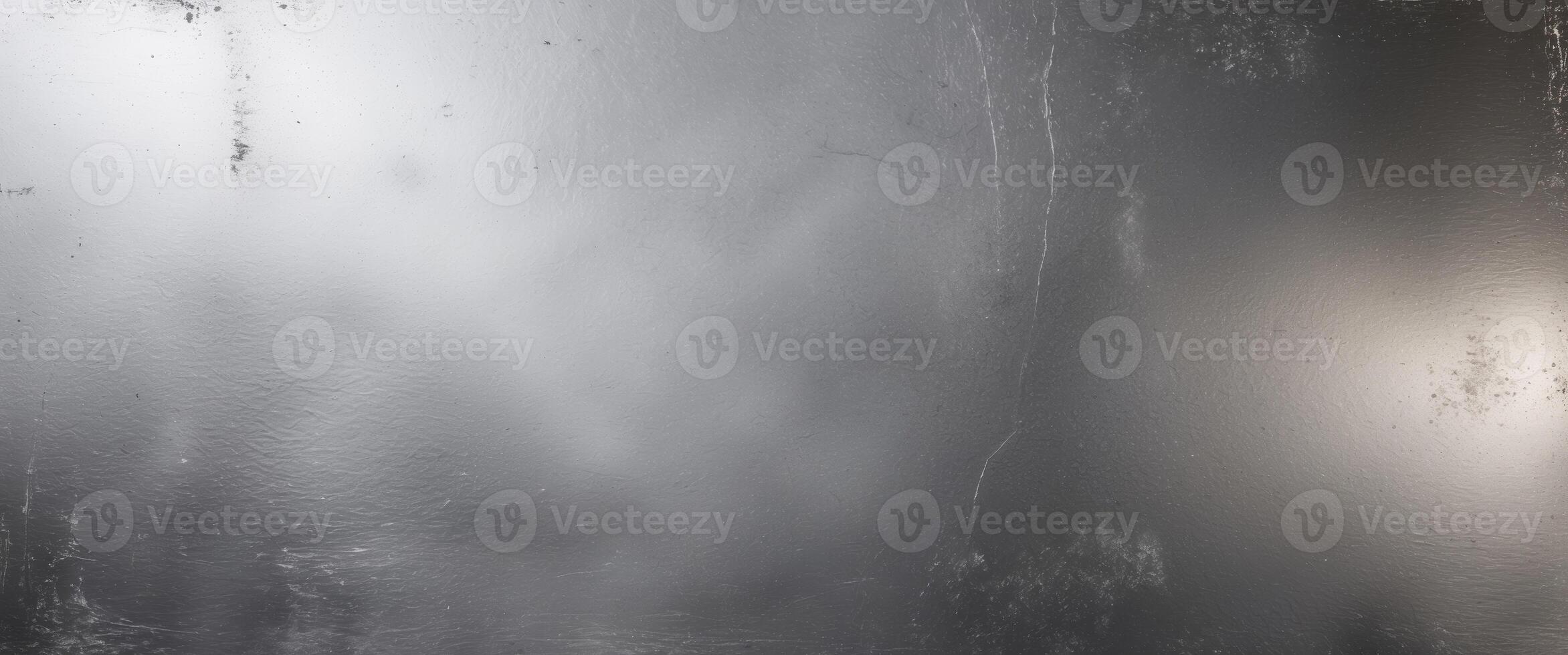 Modern and industrial aesthetic created by a subtle grunge texture on a metallic silver gradient background. photo