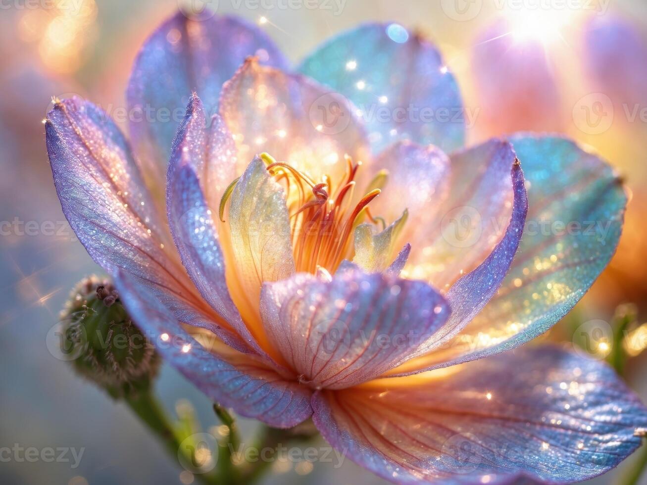 A Stunning CloseUp of a Vibrant Multicolored Flower for All Nature Lovers to Enjoy. photo
