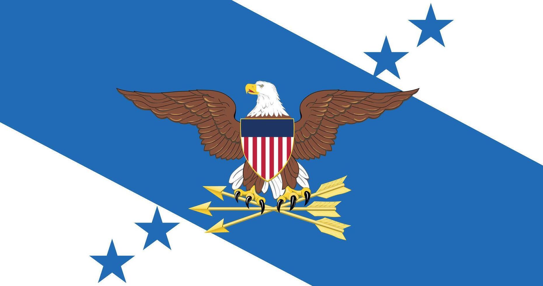 Vice Chairman of the Joint Chiefs of Staff Flag Illustration Premium Quality vector