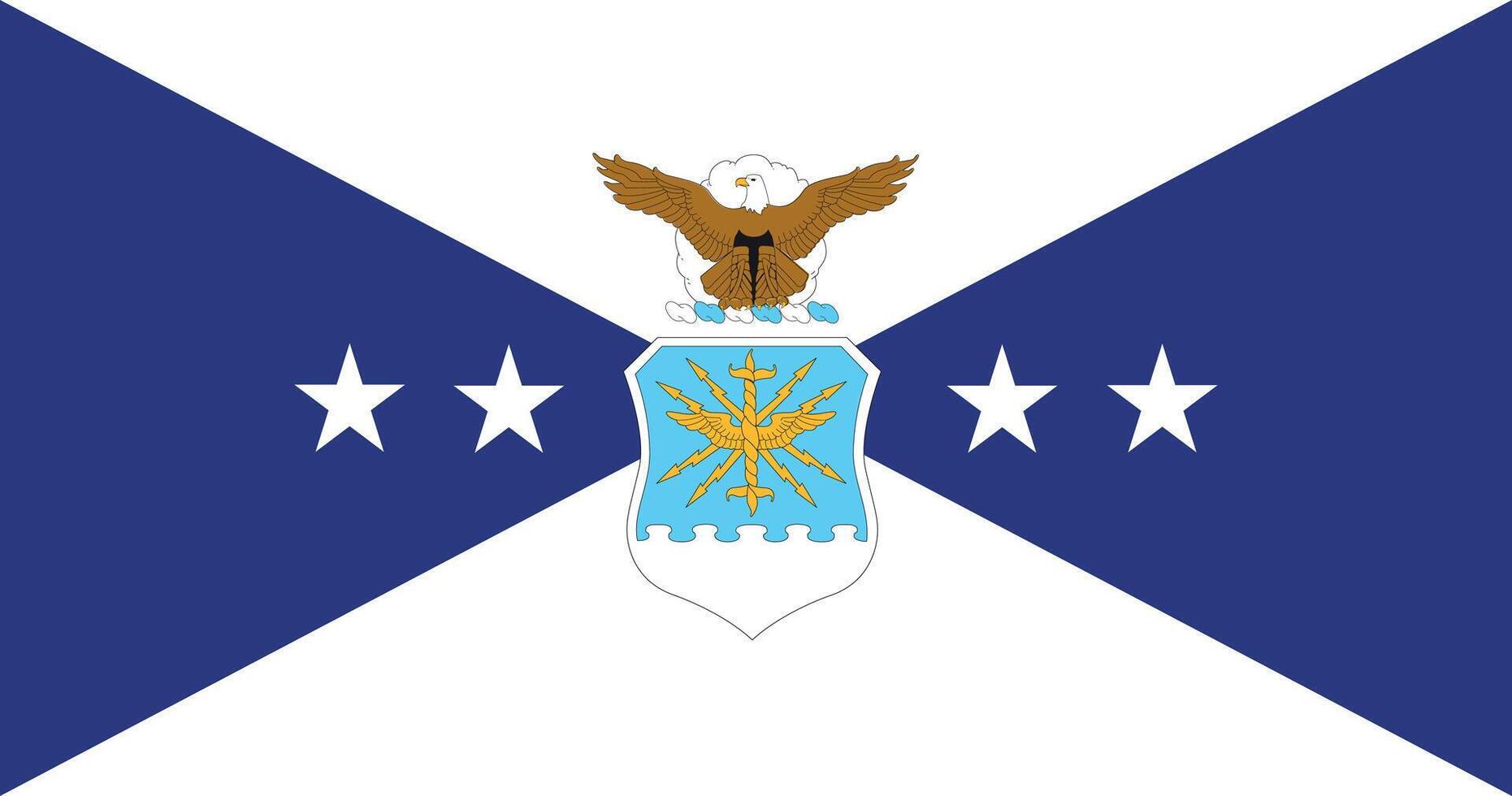 Vice Chief of Staff of the Air Force Flag Illustration Premium Quality vector