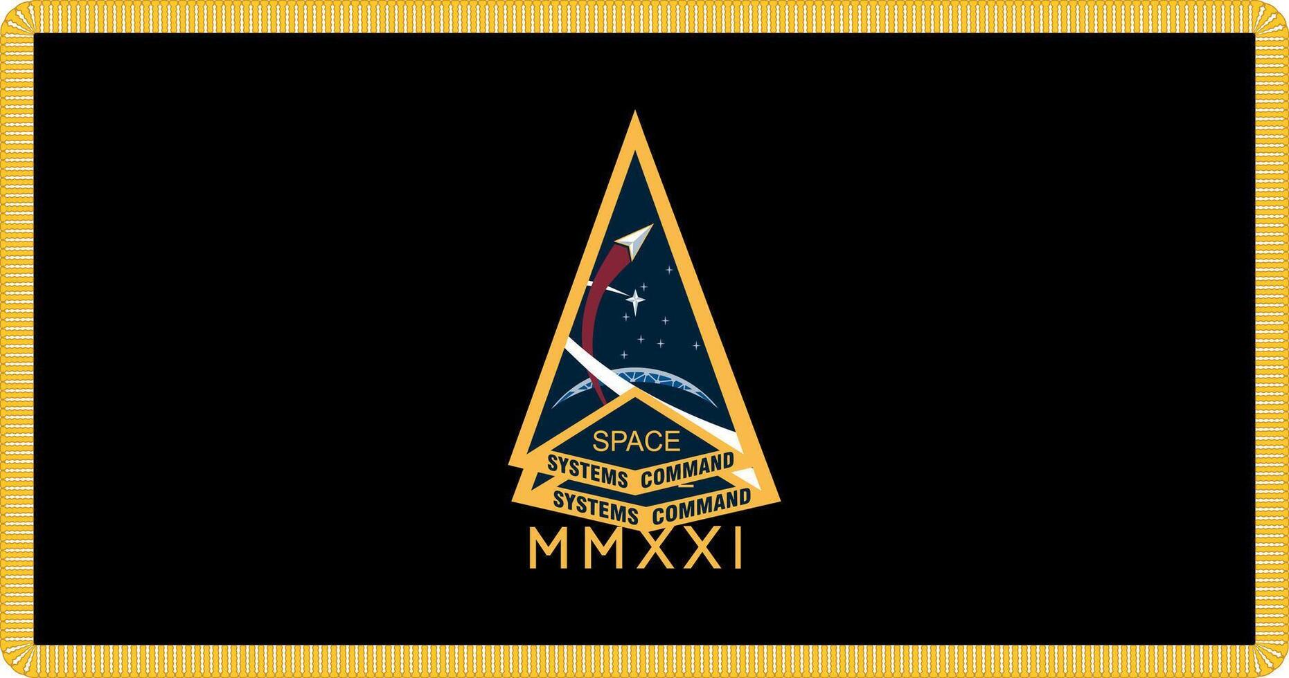 Space Systems Command Flag Illustration Premium Quality vector