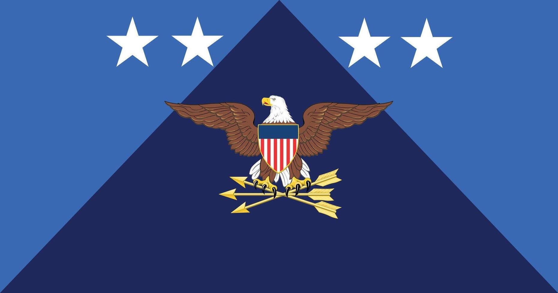 US Under Secretary of Defense Flag Illustration Premium Quality vector