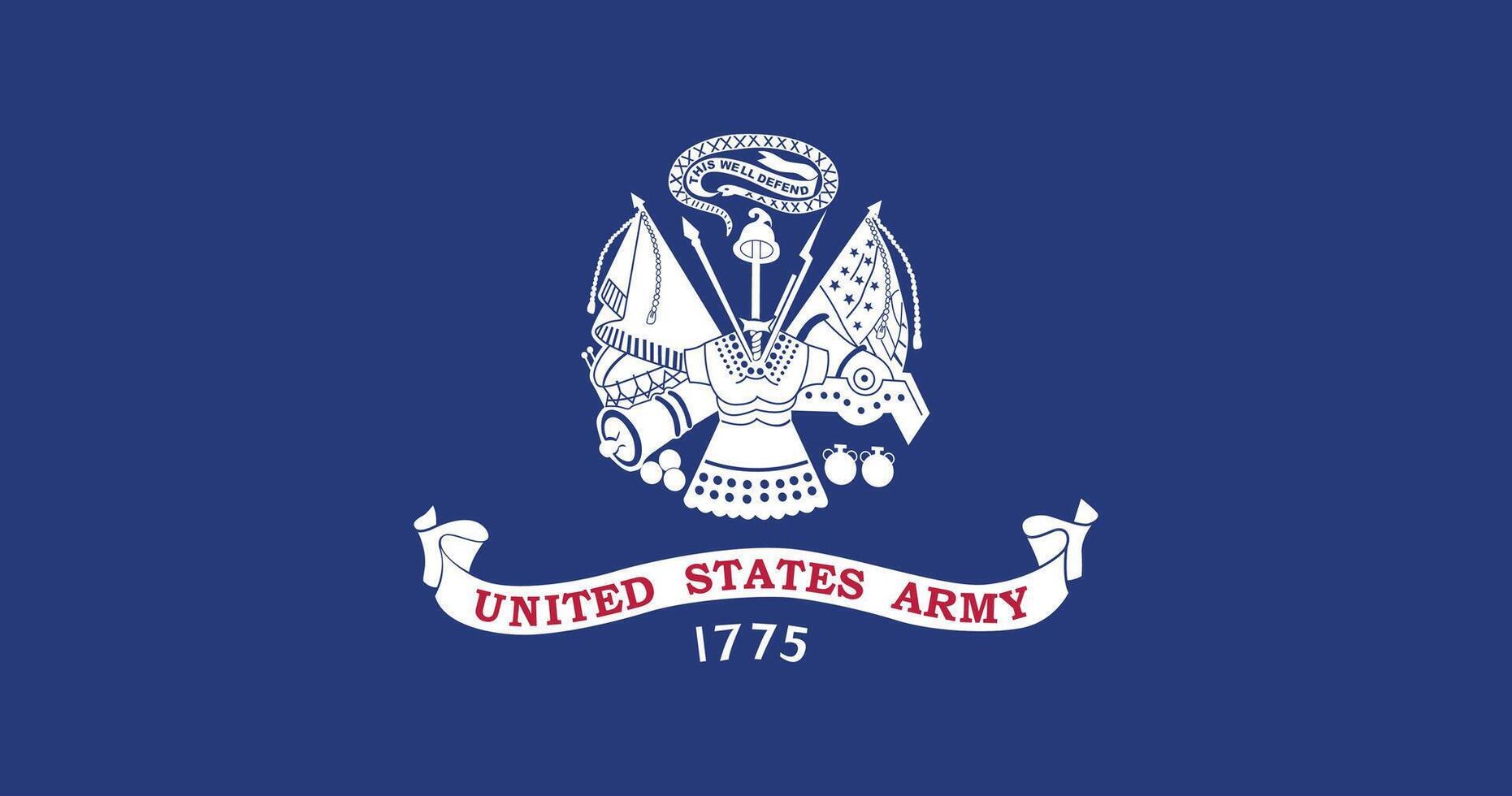 Field United States Army Flag Illustration Premium Quality vector