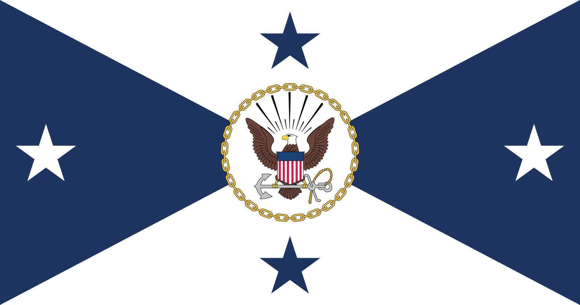 United States Vice Chief of Naval Operations Flag Illustration Premium Quality vector