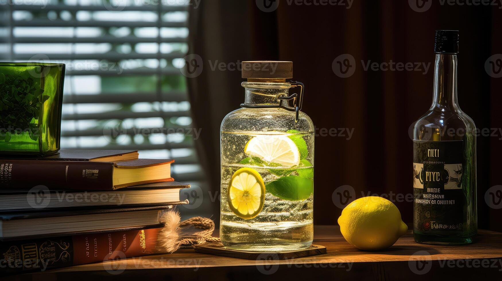 sleeve water bottle desk photo