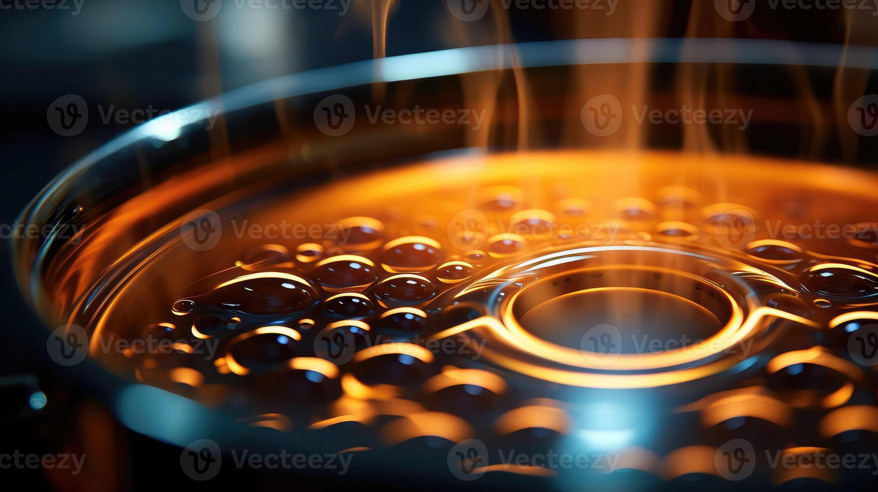 steam water droplets boiling photo