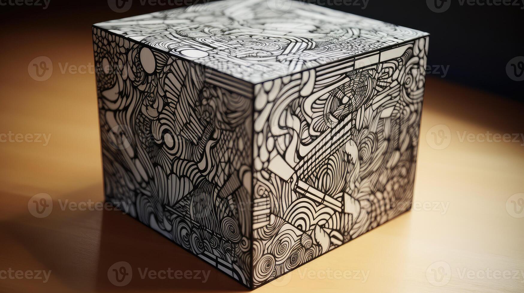 3d drawn box photo