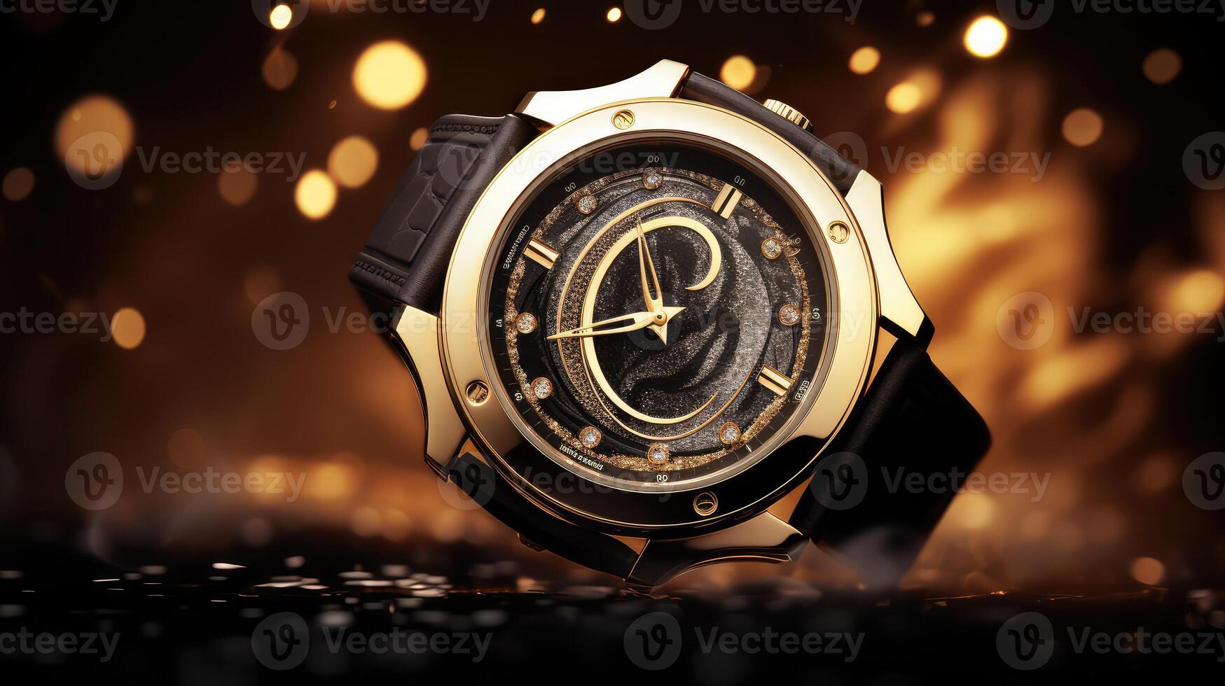 gold lights background photo