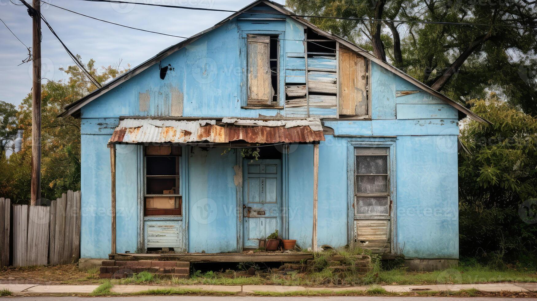 dilapidated old paint house photo
