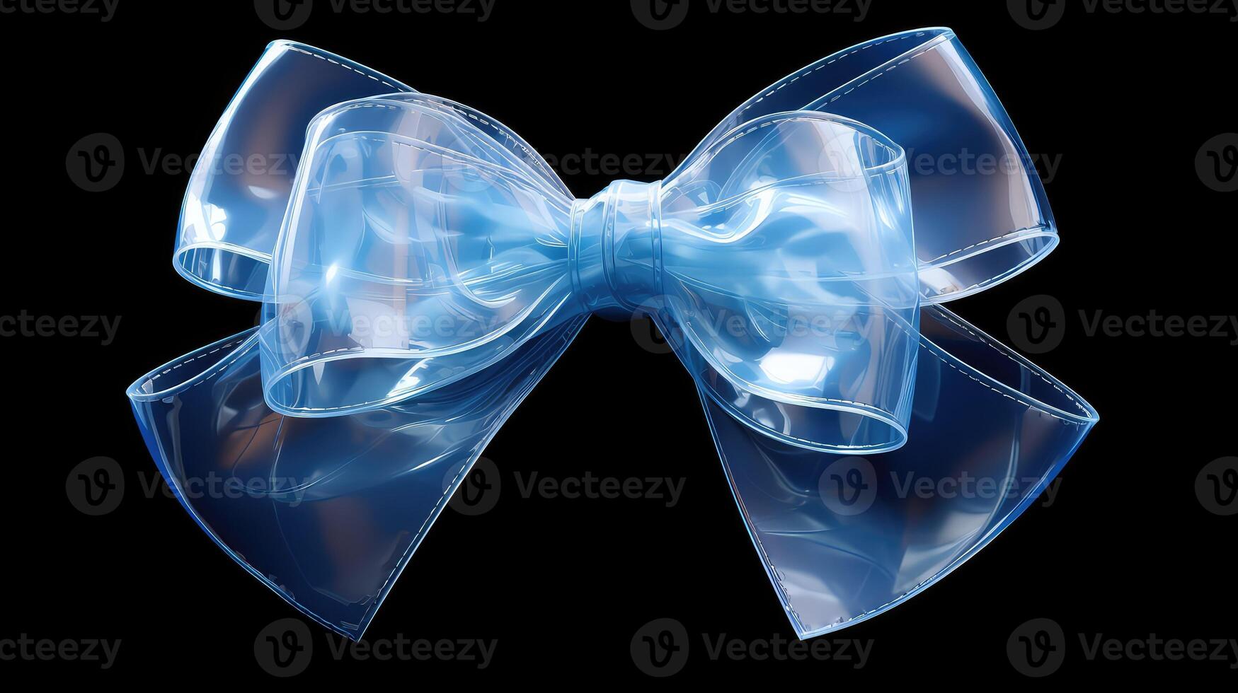 delicate blue bow transparent photo