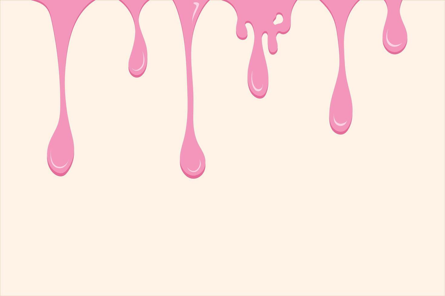 Pink paint drops. Vibrant Pink Dripping Paint Effect. vector