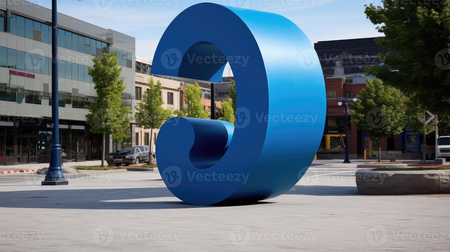public blue question marks photo