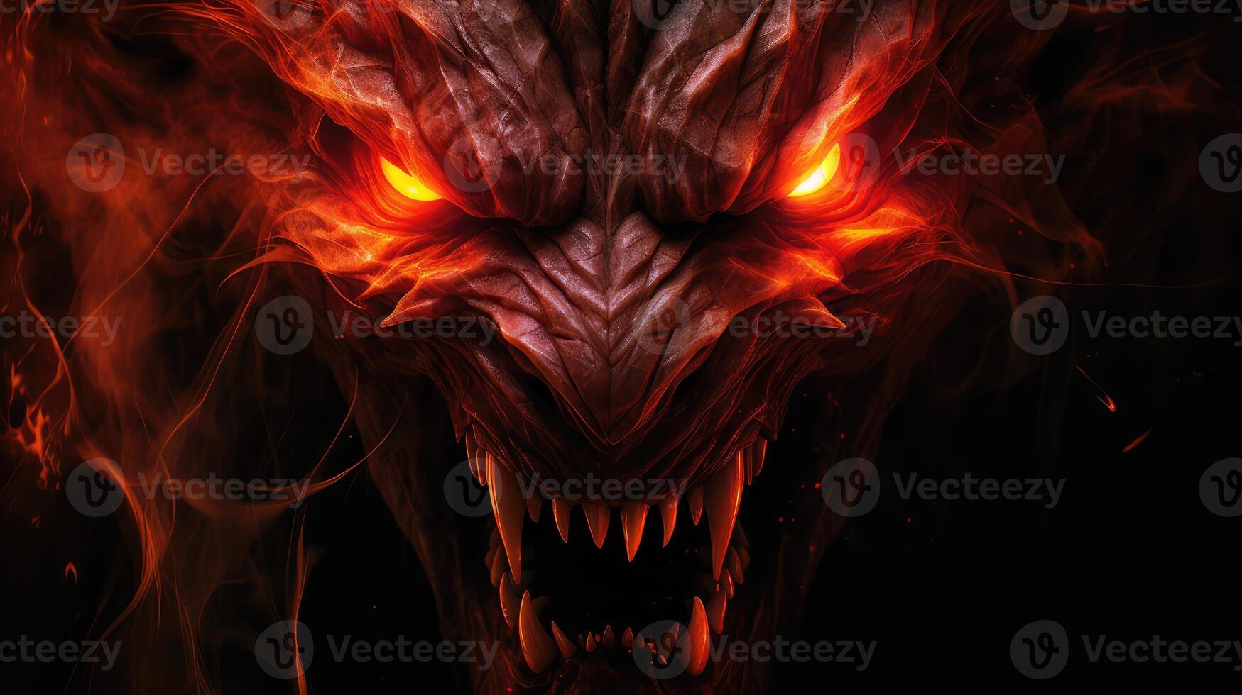 flames fire demon photo