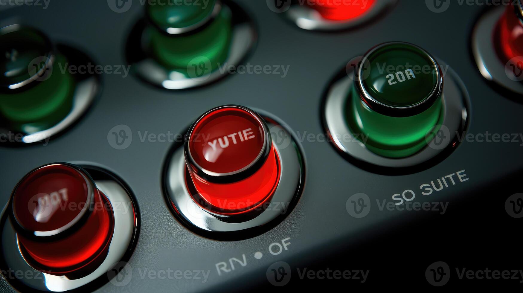 butt on and off slider buttons red and green switch photo