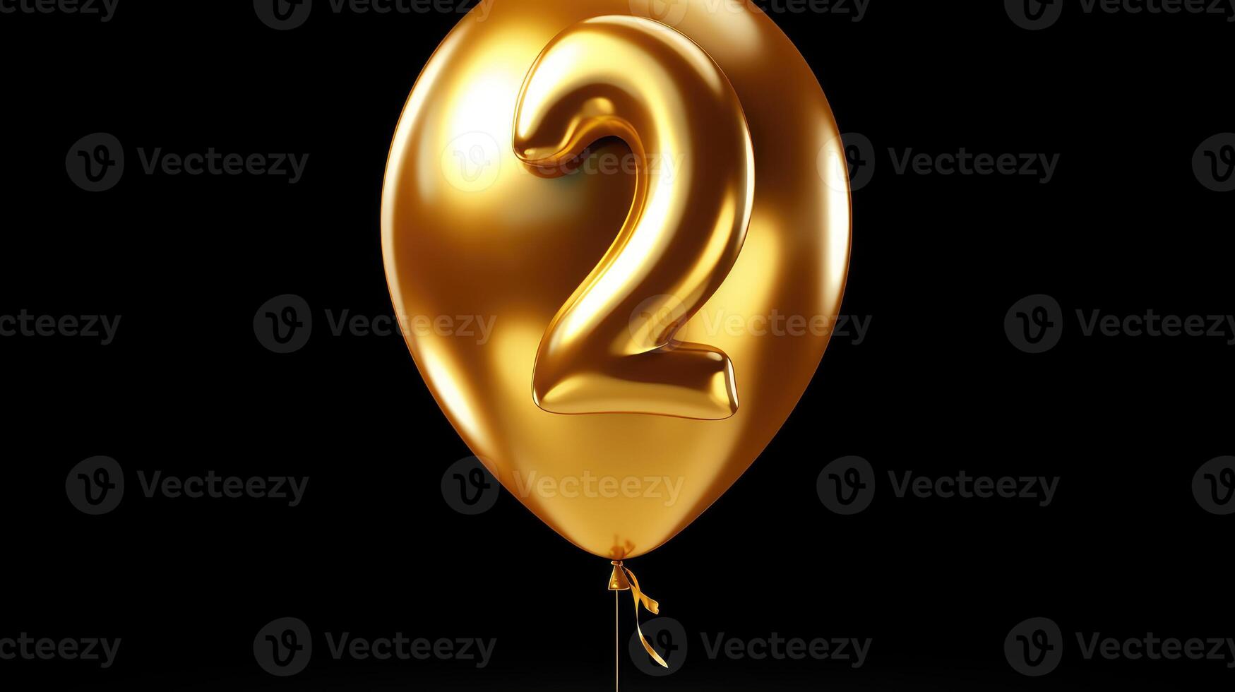 5 gold balloon transparent background photo