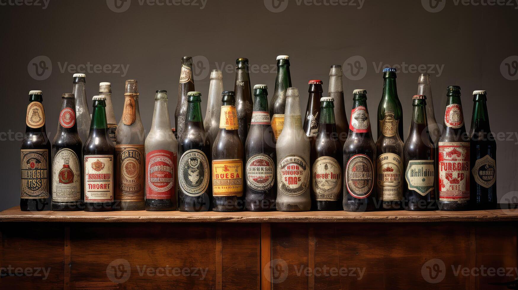 table bottles of beer photo