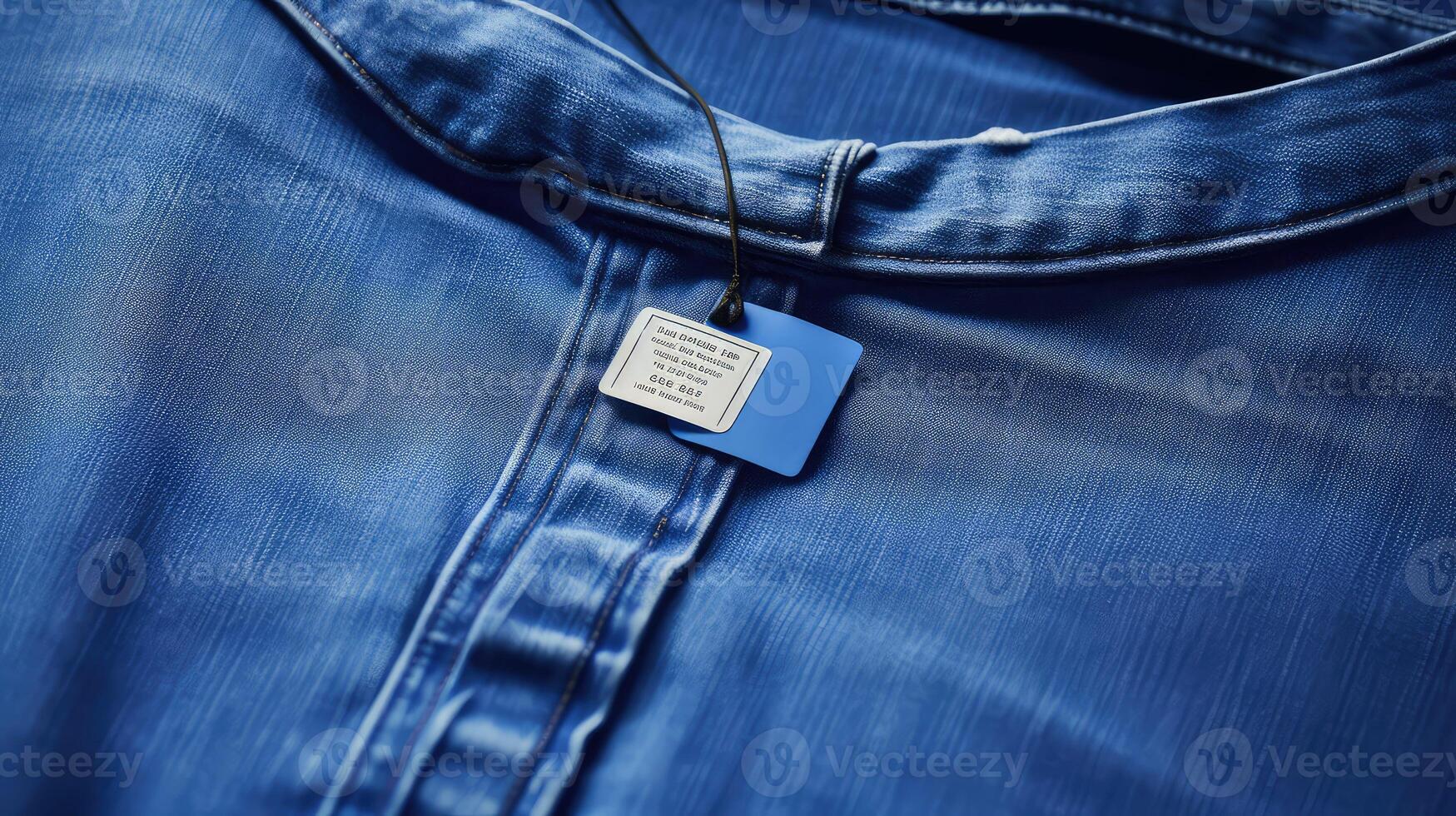 clothing blue tag photo
