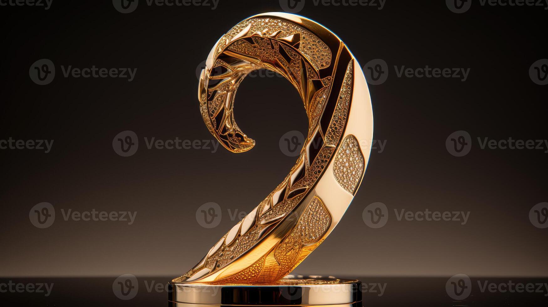 elegant question mark gold photo