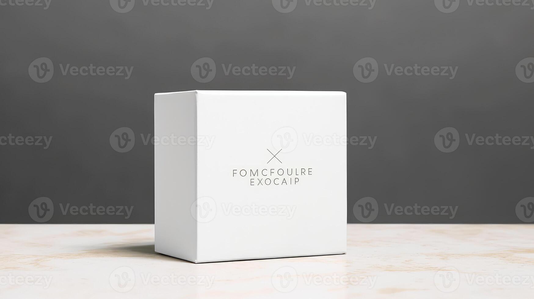 logo square box mockup photo