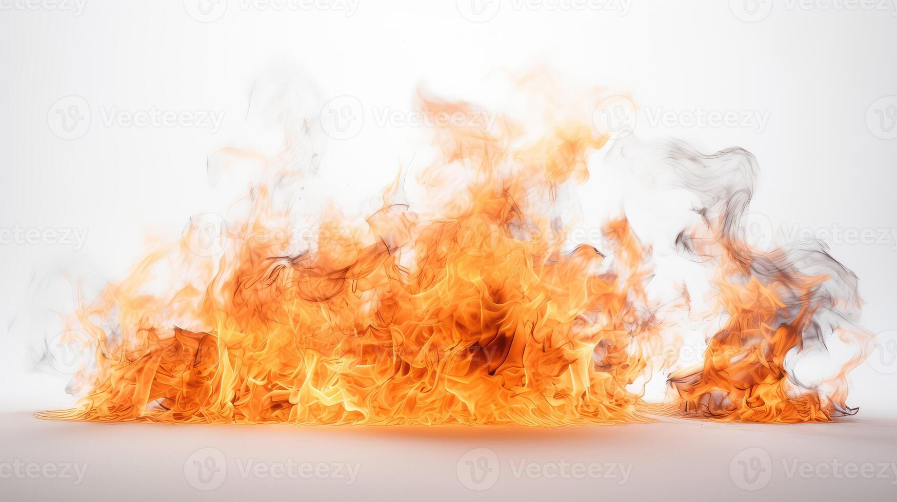 contrast fire flames white background photo