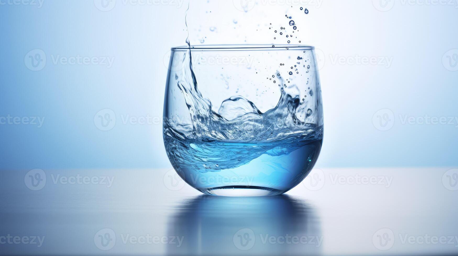 gradient ink water blue photo