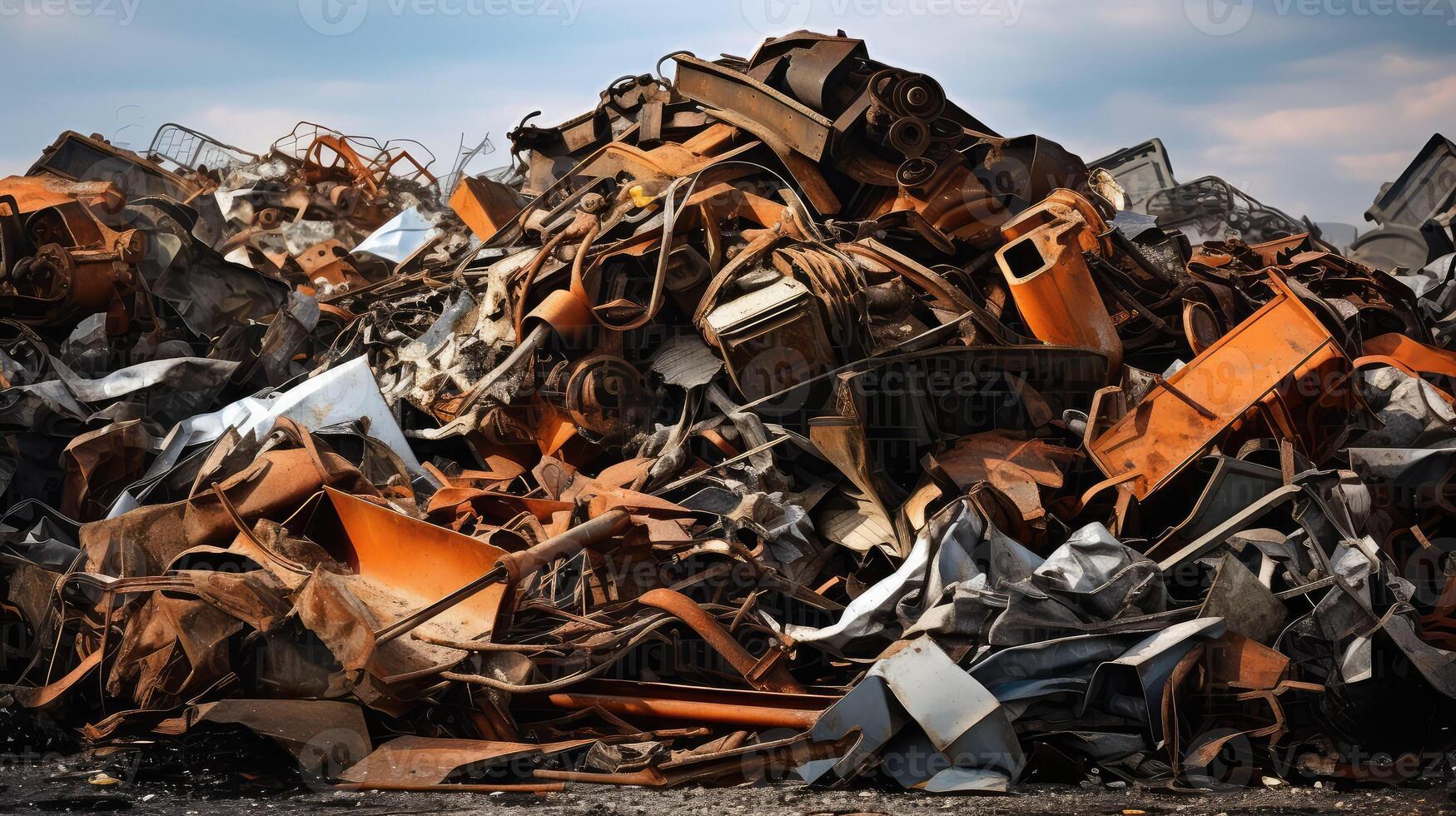 copper metal scrapping photo