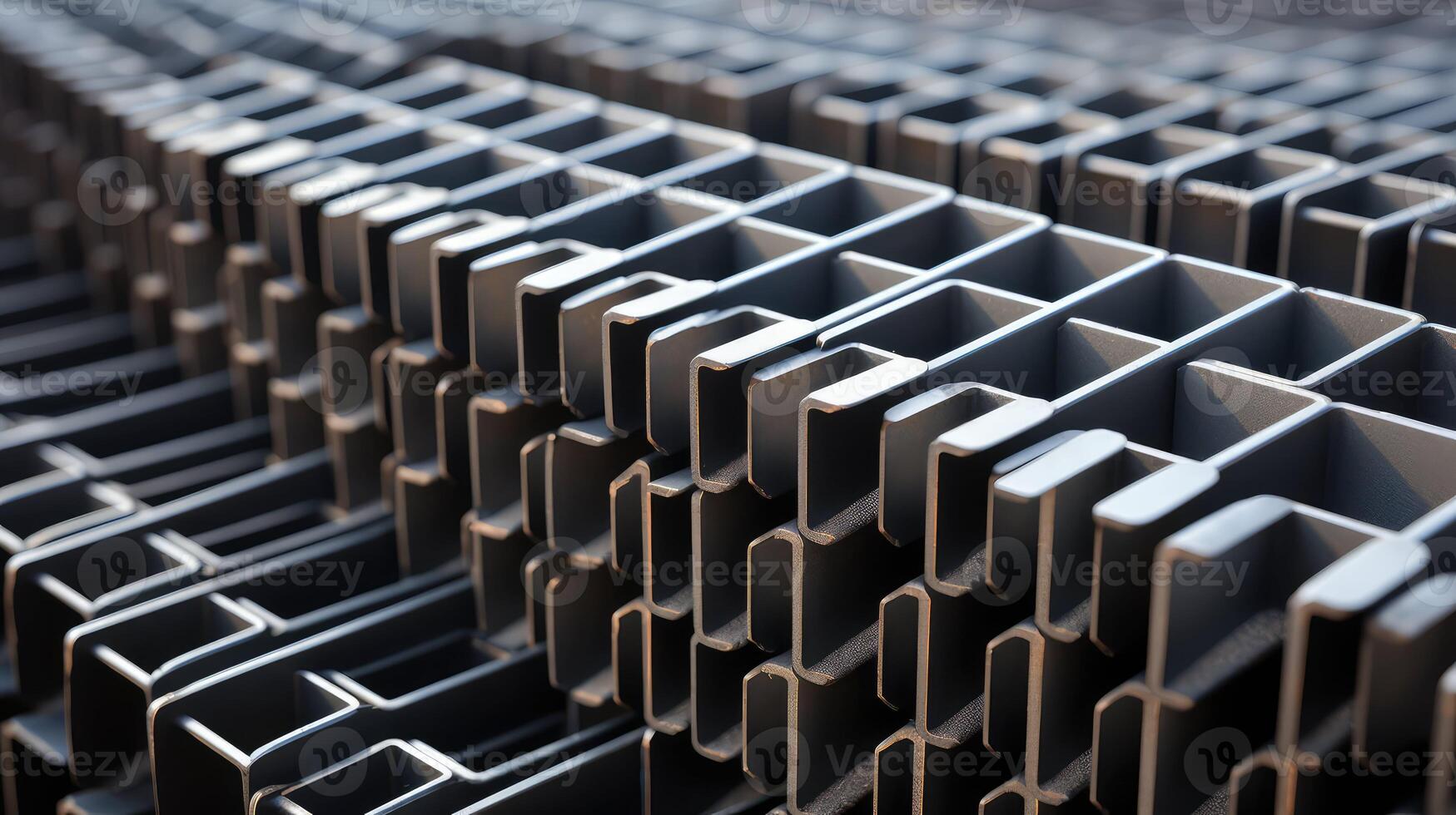 modern square metal tube photo