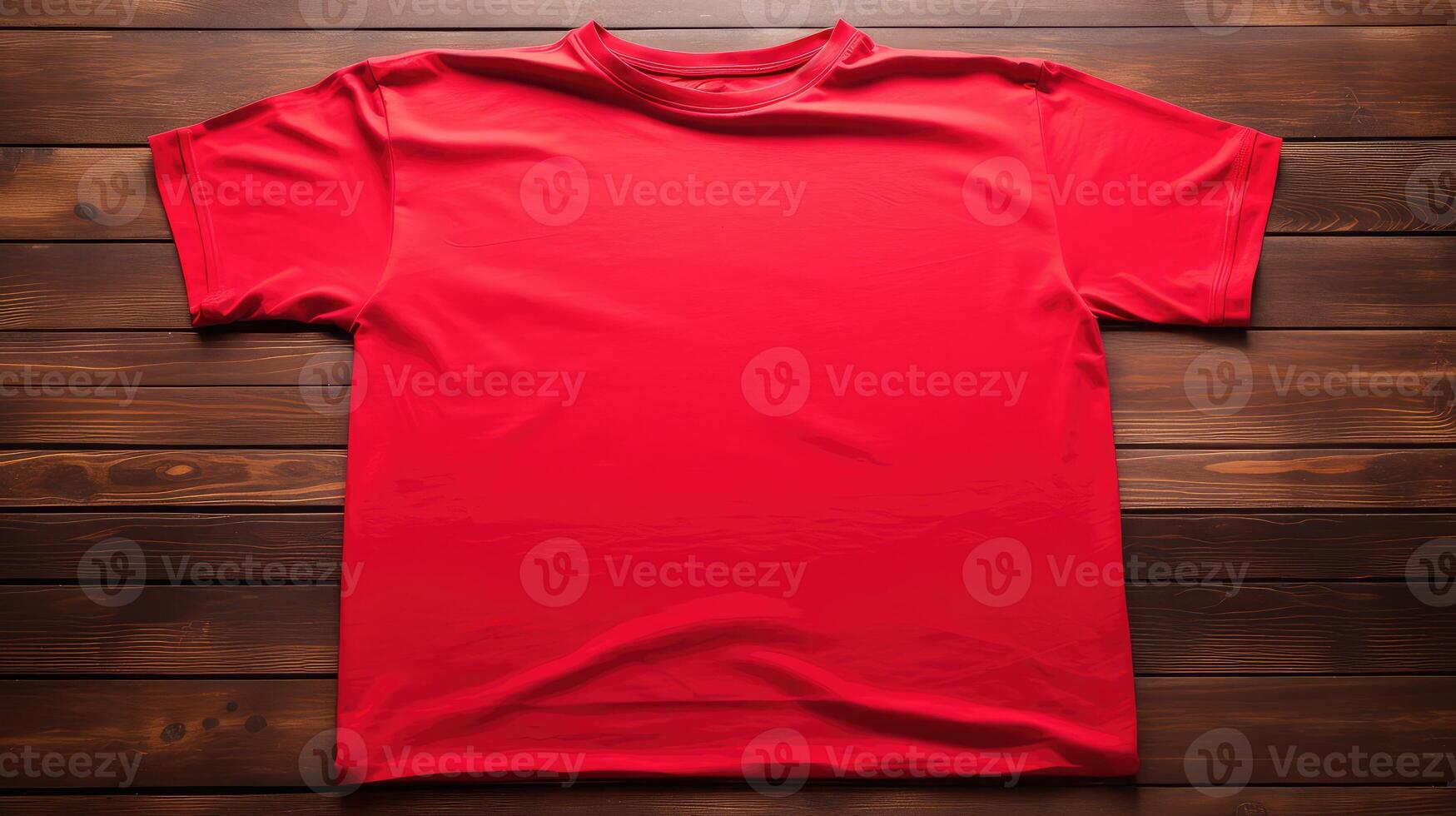 close blank red shirt photo