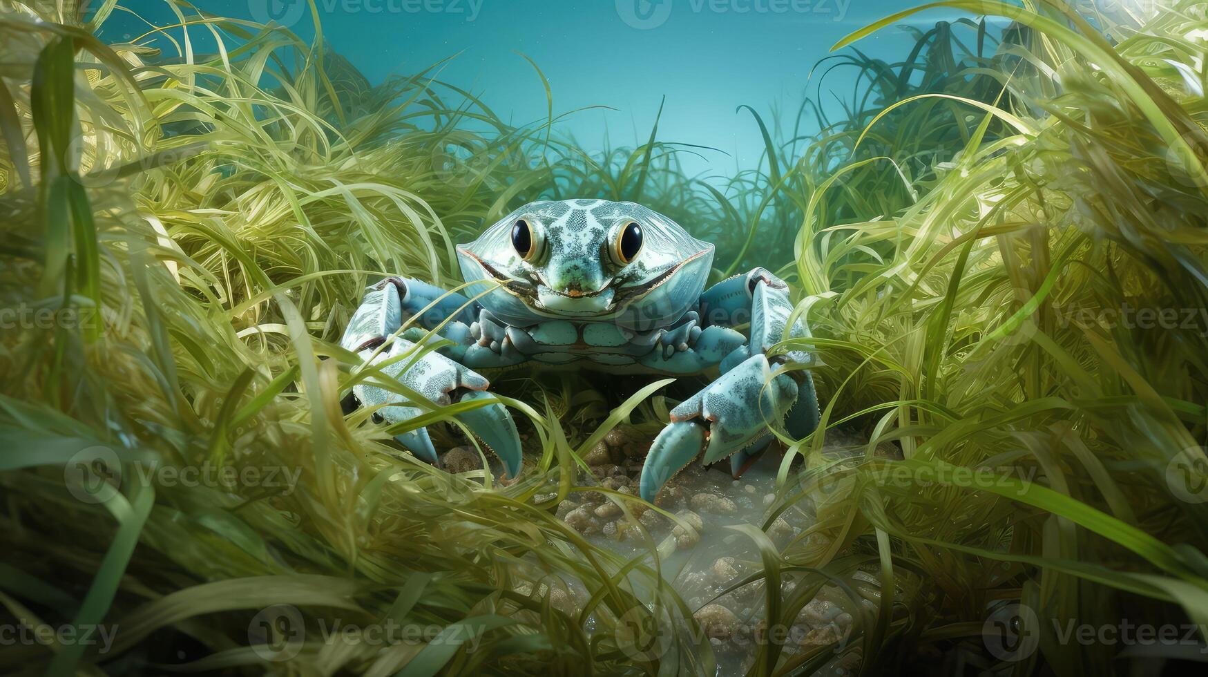 seagrass blue crab photo