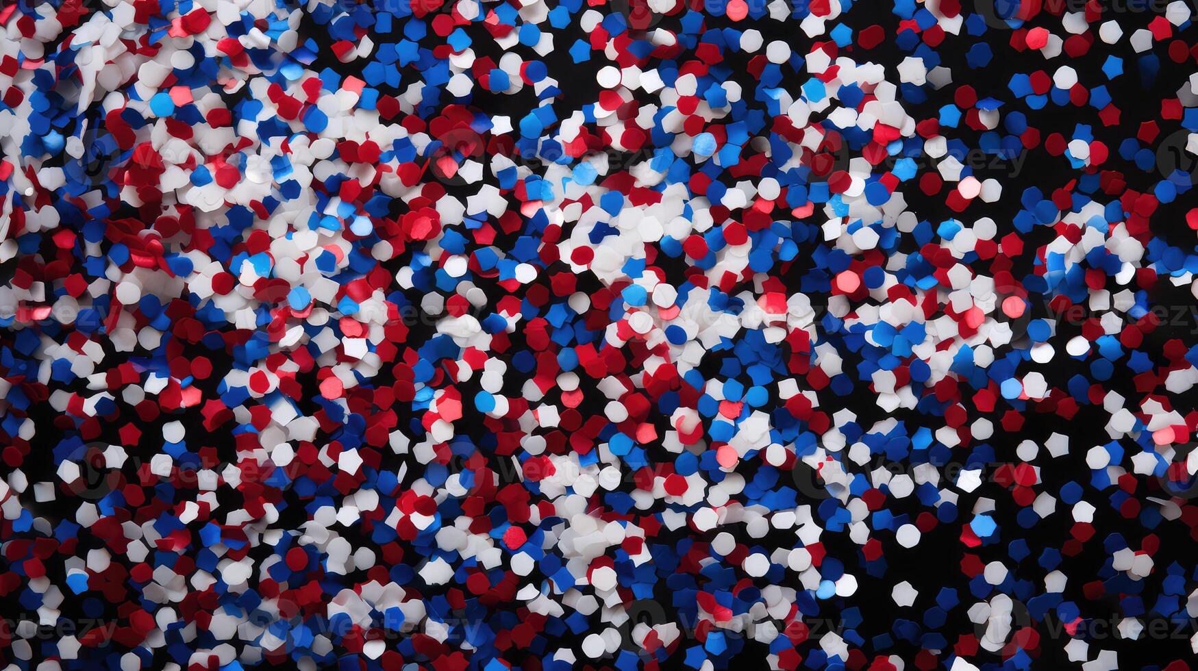 explosion red white and blue confetti background photo