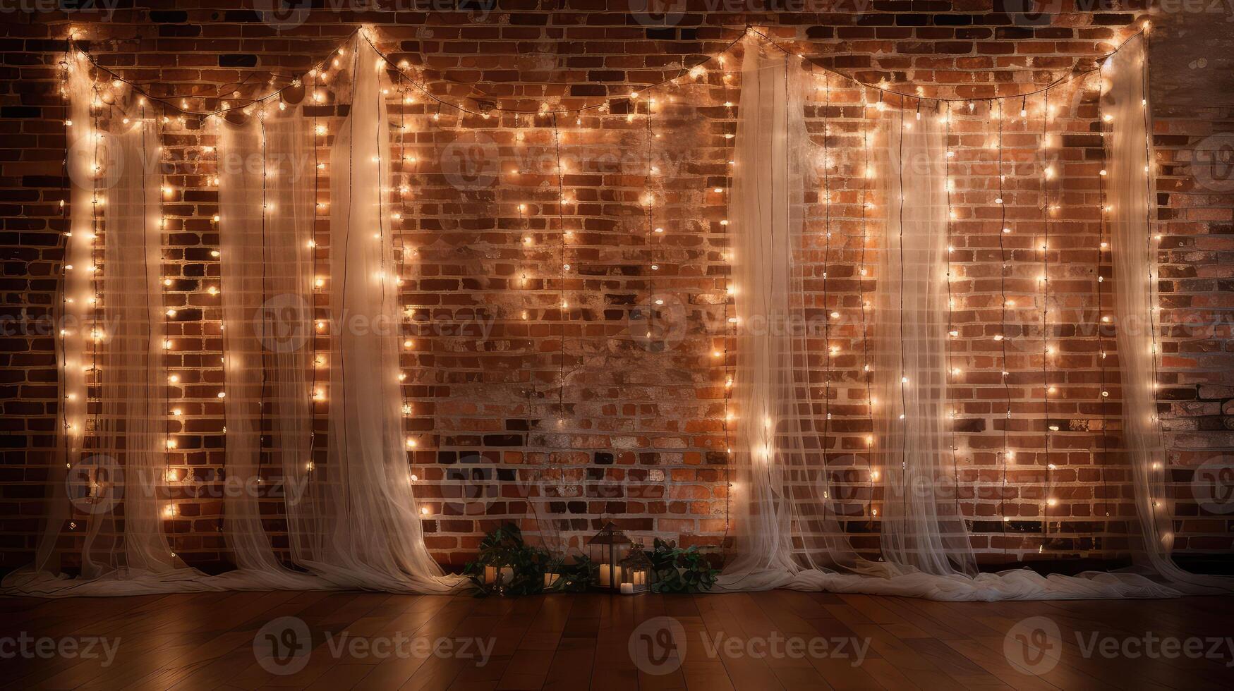 romantic brick wall backdrop photo