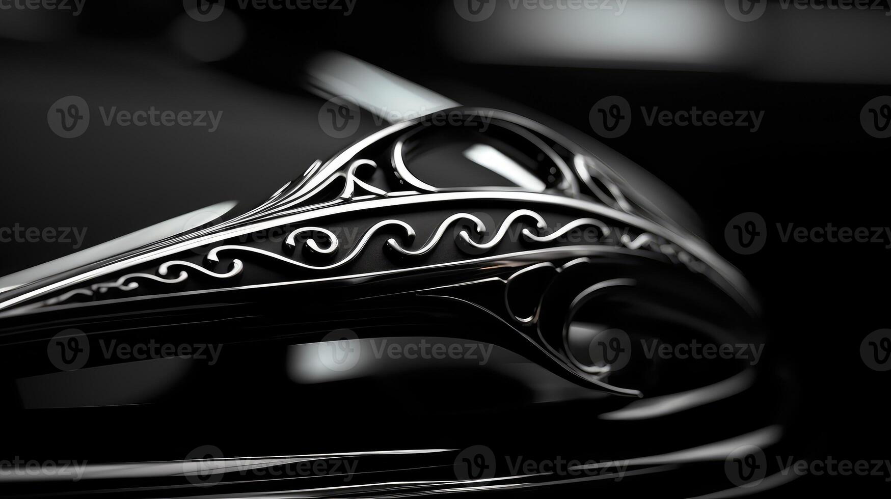 ornament black wave photo
