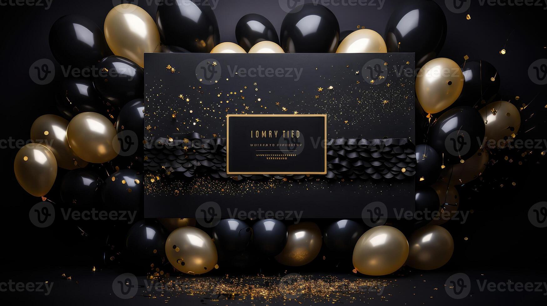 gold black interior design photo