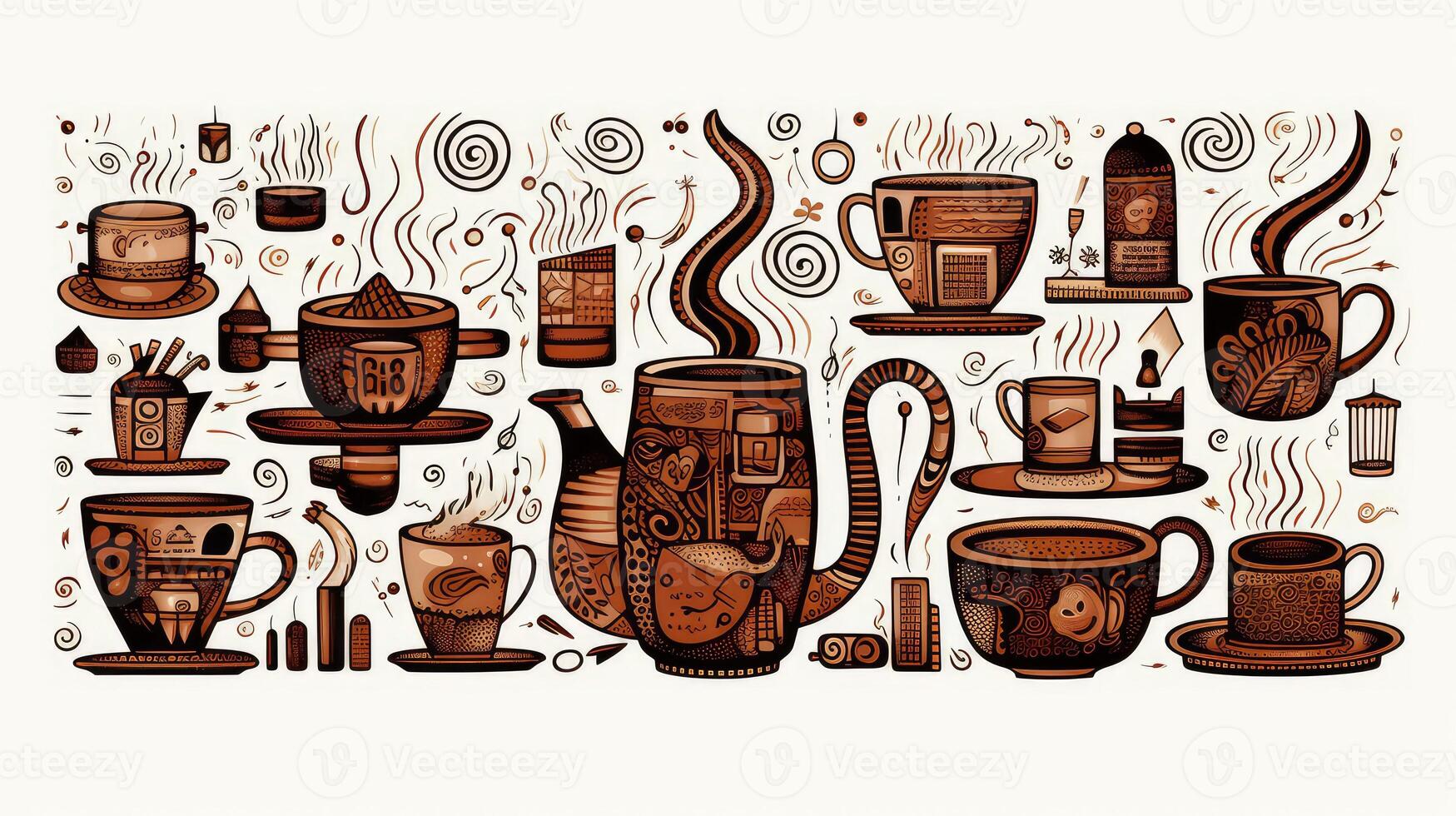 symbols coffee doodle photo