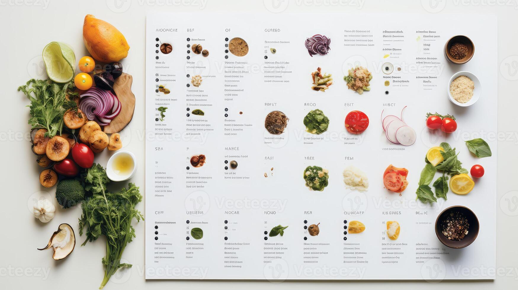 recipe infographic table of contents photo